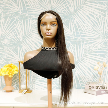 180% Density Human Lace Front Wigs, 10A Grade Silky Straight Pre Plucked 13x4 13x6 Transparent Frontal Raw Indian Hair Wig